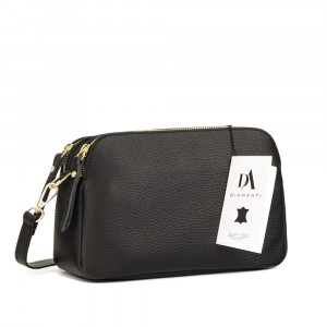Poseta dama piele naturala DiAmanti Parma neagra